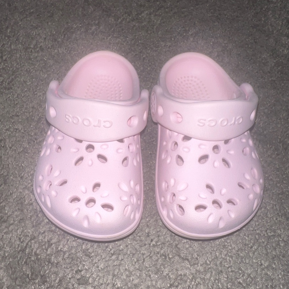 Toddler classic floral cut-out clog C5